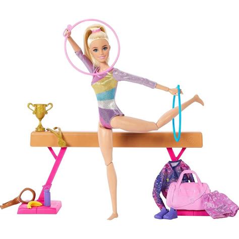 barbie trampoline|barbie gymnastics playset.